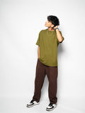 Oversized T-Shirt - Olive Green | Premium Cotton | SOHA APPAREL