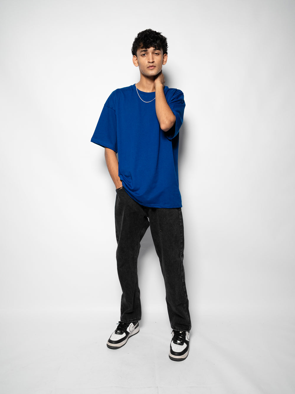 Oversized T-Shirt - Royal Blue | Premium Cotton | SOHA APPAREL