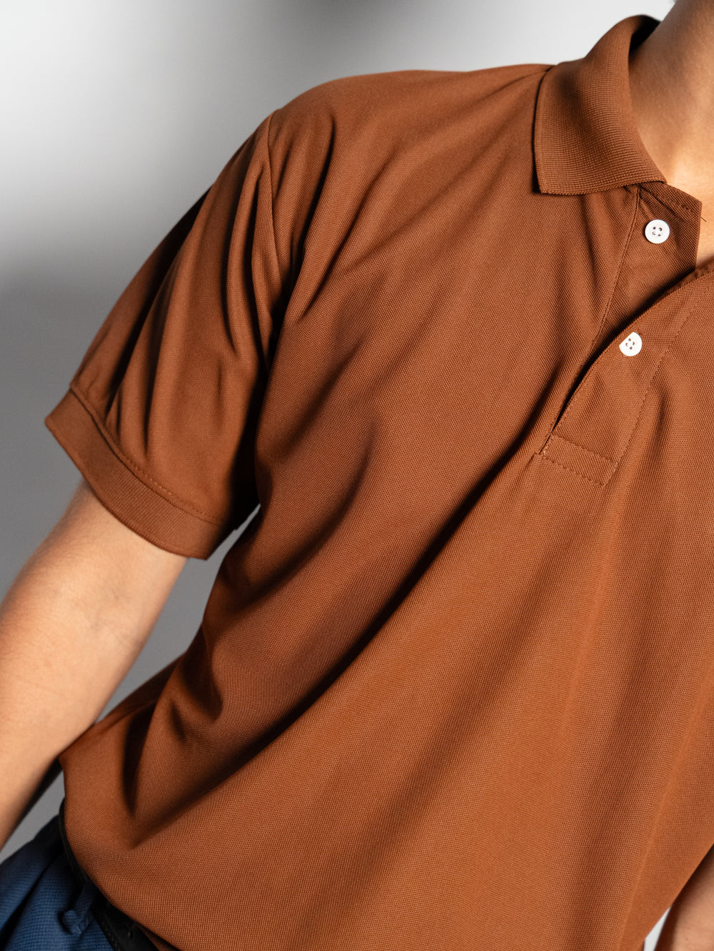 Brown Polo T-Shirt for Men | Premium SAP Matty Cotton Lycra